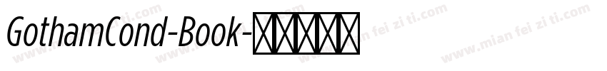 GothamCond-Book字体转换