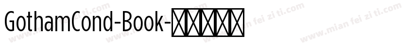 GothamCond-Book字体转换