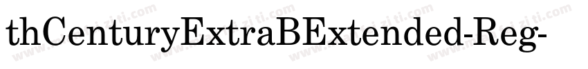 thCenturyExtraBExtended-Reg字体转换