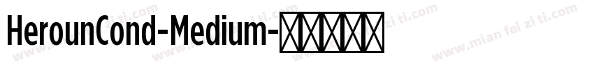 HerounCond-Medium字体转换