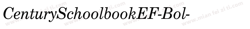 CenturySchoolbookEF-Bol字体转换
