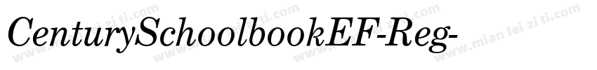 CenturySchoolbookEF-Reg字体转换
