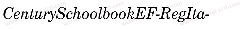 CenturySchoolbookEF-RegIta字体转换