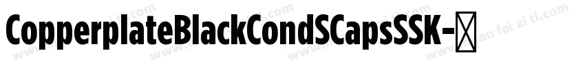 CopperplateBlackCondSCapsSSK字体转换