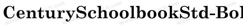CenturySchoolbookStd-Bold字体转换