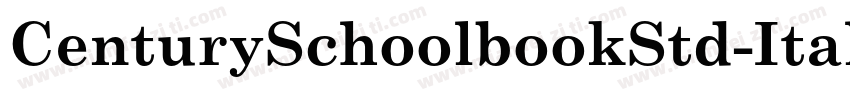 CenturySchoolbookStd-Italic字体转换