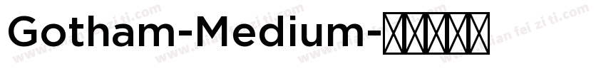 Gotham-Medium字体转换