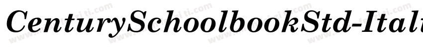 CenturySchoolbookStd-Italic字体转换