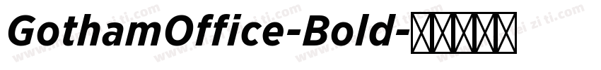 GothamOffice-Bold字体转换