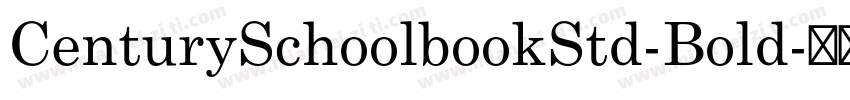 CenturySchoolbookStd-Bold字体转换