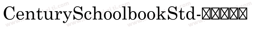 CenturySchoolbookStd字体转换