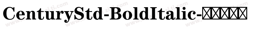 CenturyStd-BoldItalic字体转换