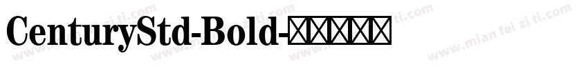 CenturyStd-Bold字体转换