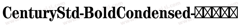 CenturyStd-BoldCondensed字体转换