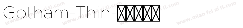 Gotham-Thin字体转换