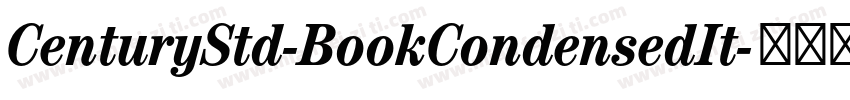 CenturyStd-BookCondensedIt字体转换