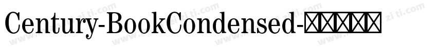 Century-BookCondensed字体转换