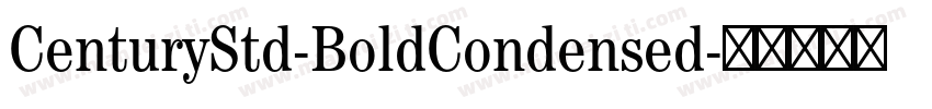CenturyStd-BoldCondensed字体转换
