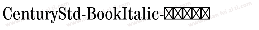 CenturyStd-BookItalic字体转换
