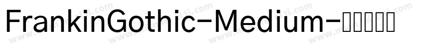 FrankinGothic-Medium字体转换