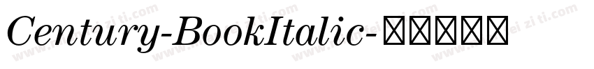 Century-BookItalic字体转换