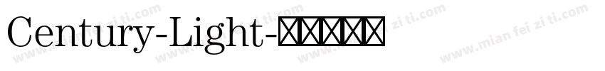Century-Light字体转换