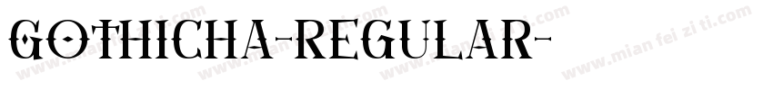 Gothicha-Regular字体转换