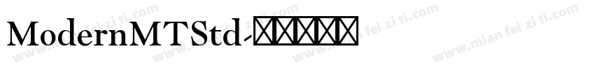 ModernMTStd字体转换