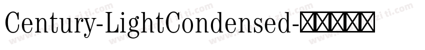 Century-LightCondensed字体转换