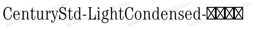 CenturyStd-LightCondensed字体转换