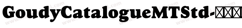 GoudyCatalogueMTStd字体转换