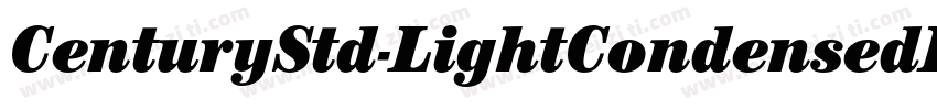 CenturyStd-LightCondensedIt字体转换