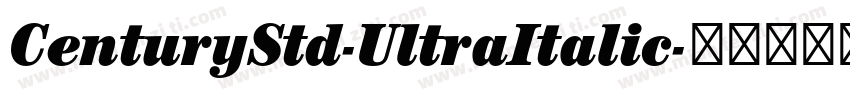 CenturyStd-UltraItalic字体转换