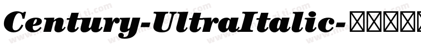 Century-UltraItalic字体转换