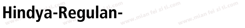 Hindya-Regulan字体转换