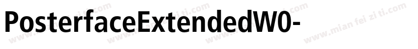 PosterfaceExtendedW0字体转换