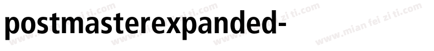 postmasterexpanded字体转换