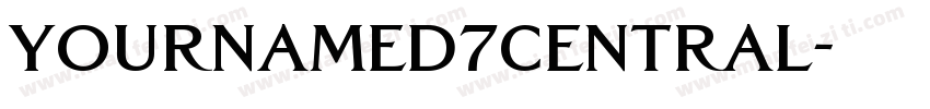 YournameD7Central字体转换