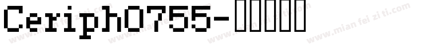 Ceriph0755字体转换