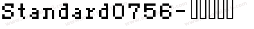 Standard0756字体转换