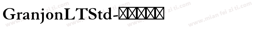 GranjonLTStd字体转换