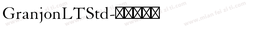 GranjonLTStd字体转换