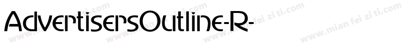 AdvertisersOutline-R字体转换