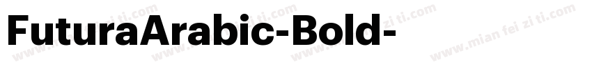 FuturaArabic-Bold字体转换