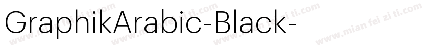 GraphikArabic-Black字体转换