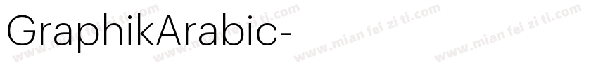 GraphikArabic字体转换