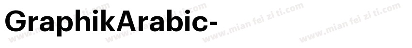 GraphikArabic字体转换