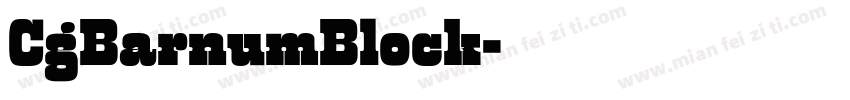 CgBarnumBlock字体转换