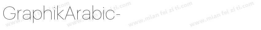 GraphikArabic字体转换