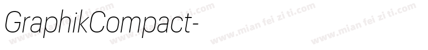 GraphikCompact字体转换
